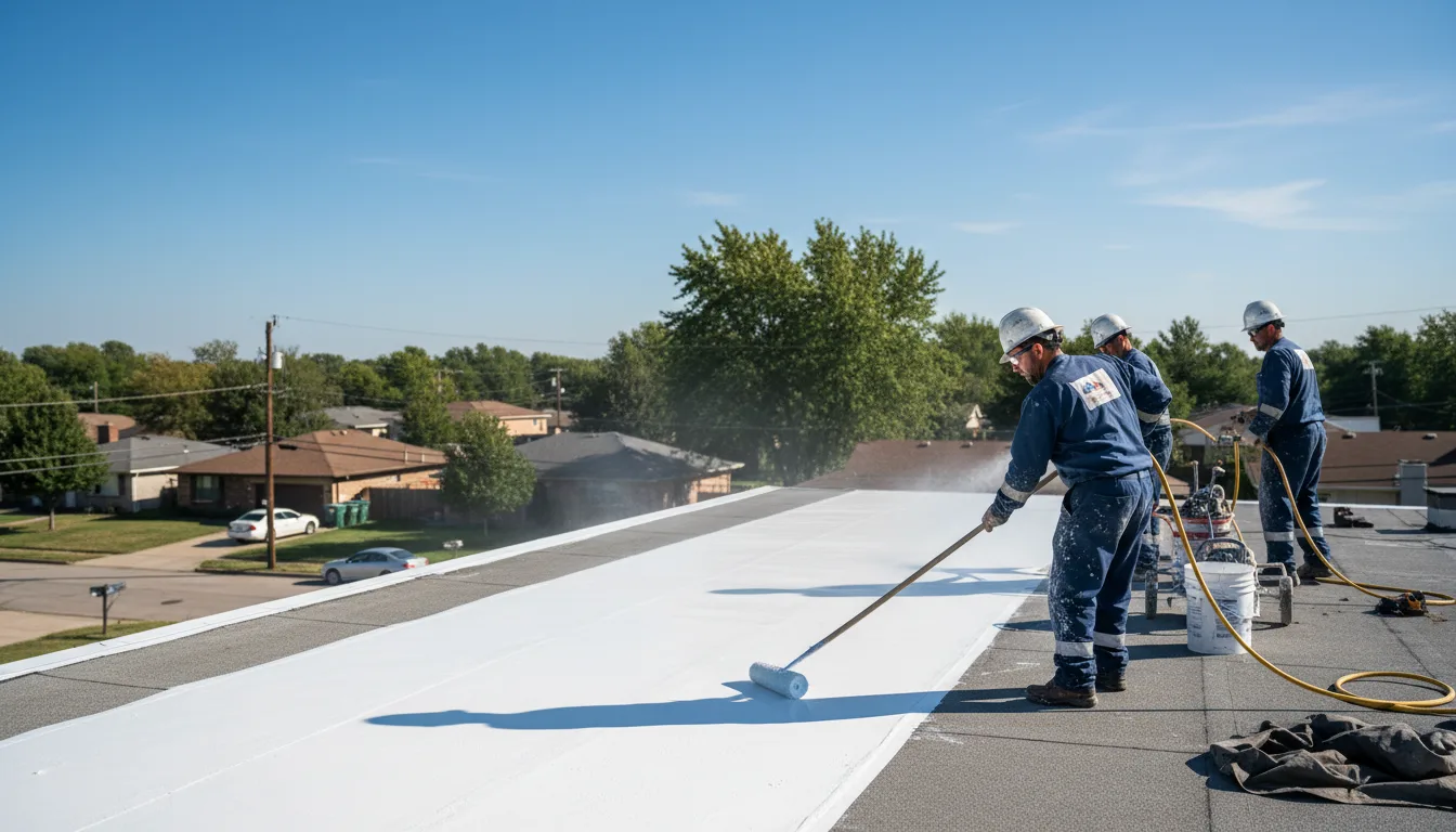 Commercial roof coating in Coal Valley, IL near me